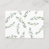 Waldtiere schätzen, wie viele Babyduschenspiele Platzkarte (Rückseite)