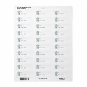Waldtiere Schneeglobe Weihnachtsgeschenk-Label (Vorne)