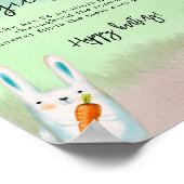 Waldtiere - Schnuller-Jagdwild Babydusche Poster (Ecke)