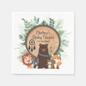 Waldtiere Serviette (Vorderseite)