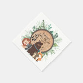 Waldtiere Serviette (Ecke)