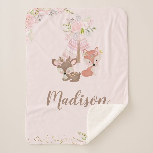 Waldtiere Sherpadecke (Vorderseite)