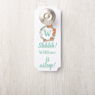 Waldtiere Shhh! Baby schläft Türanhänger