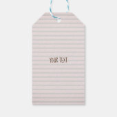 Waldtiere Streifen Personalisiert Geschenkanhänger (Rückseite)