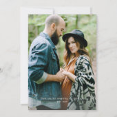 Waldtiere Tiere flaches Foto Kinderdusche Dankeskarte (Rückseite)