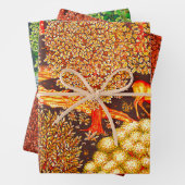 WALDTIERE, TIERE MIT BROKEN, farbenfroh Geschenkpapier Set (Beispiel)