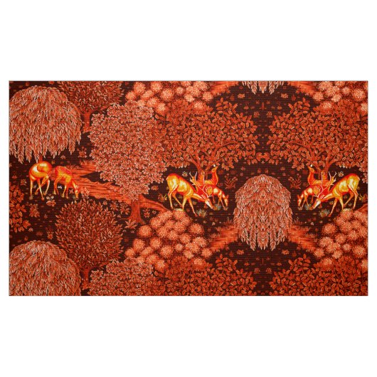 WALDTIERE, TIERE MIT BROOK-Gelb Stoff (Fat Quarter (45,7 x 55,9 cm))
