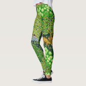 WALDTIERE, TIERE MIT BROOK, grüne Blume Leggings (Links)