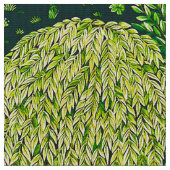 WALDTIERE, TIERE VON BROOK, blau, grün Stoff (Nahaufnahme)