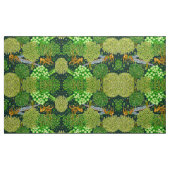 WALDTIERE, TIERE VON BROOK, blau, grün Stoff (Yard (91,4 cm))