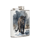 Waldtiere Tiger Stärke Flasche Flachmann (Rechts)