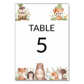 Waldtiere Tischnummer (Vorderseite)