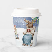 Waldtiere trinken pappbecher (Rückseite)