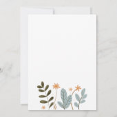 Waldtiere Twins Baby Dusche Einladung (Rückseite)