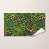 Waldtiere und Pflanze Badhandtuch Set (Handtuch)