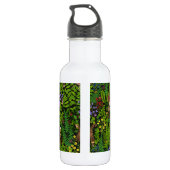 Waldtiere und Pflanze Edelstahlflasche (Rückseite)