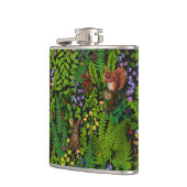 Waldtiere und Pflanze Flachmann (Links)