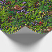 Waldtiere und Pflanze Geschenkpapier (Ecke)