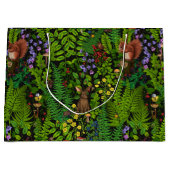 Waldtiere und Pflanze Große Geschenktüte (Vorderseite)