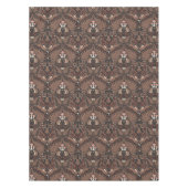 Waldtiere und Pflanze in rot und braun Tischdecke (Vorderseite)