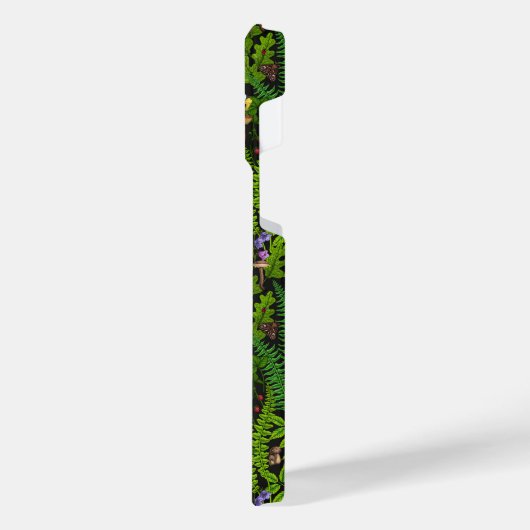 Waldtiere und Pflanze iPhone Hülle (Linke Seite)