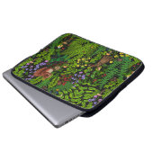 Waldtiere und Pflanze Laptopschutzhülle (Vorne Knopf)