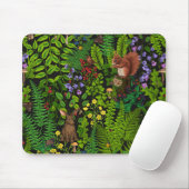 Waldtiere und Pflanze Mousepad (Mit Mouse)