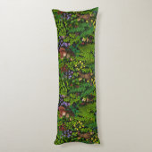 Waldtiere und Pflanze Seitenschläferkissen (Rückseite (Vertikal))