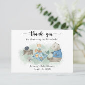 Waldtiere - vielen Dank Dankeskarte (Stehend Vorderseite)