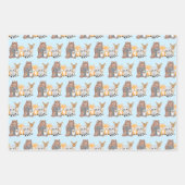 Waldtiere von Waldtieren Geschenkpapier Set (Vorderseite)