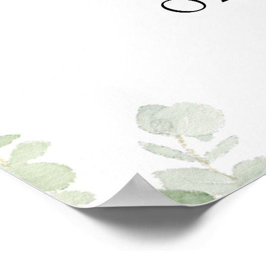 Waldtiere, Wald, Babydusche Willkommen Poster (Ecke)