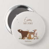 Waldtiere Wald Freunde Baby Shower Button (Vorne & Hinten)