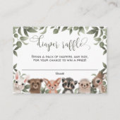 Waldtiere Wald Freunde Windpreisraffinerie Begleitkarte (Vorderseite)