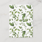 Waldtiere Wald Grüne Duschbücher Begleitkarte (Rückseite)