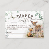 Waldtiere Wald Grüne Dusche Winzer Begleitkarte (Vorderseite)