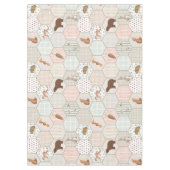 Waldtiere Wald Patchwork Baby Shower Geschenk Tischdecke (Vorderseite)