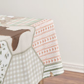 Waldtiere Wald Patchwork Baby Shower Geschenk Tischdecke (Beispiel)