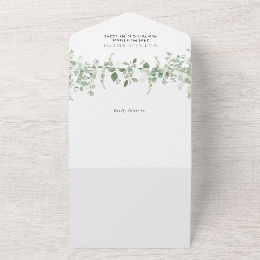 Waldtiere, Wald, Wild One, Babydusche All In One Einladung (Außenbereich)