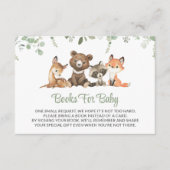 Waldtiere, Wald, Wild One, Bücher für Baby Begleitkarte (Vorderseite)