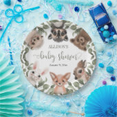 Waldtiere Waldfreunde Babydusche Pappteller (Party)