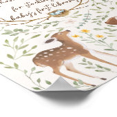 Waldtiere Waldfreundesbücher für Kinderzeichen Poster (Ecke)