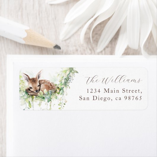 Waldtiere Waldgrün Baby Boy Dusche (Insitu)