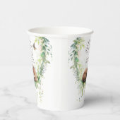 Waldtiere Waldgrün Baby Boy Dusche Pappbecher (Rechts)