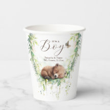 Waldtiere Waldgrün Baby Boy Dusche