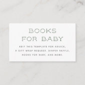 Waldtiere Waldgrün Kinderdusche Begleitkarte (Vorderseite)