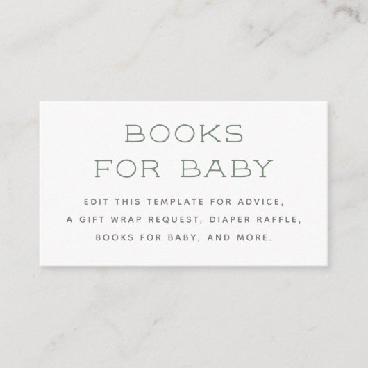 Waldtiere Waldgrün Kinderdusche Begleitkarte (Vorderseite)