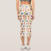 Waldtiere, Waldtiere, Falltiere Capri Leggings (Rückseite)