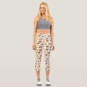 Waldtiere, Waldtiere, Falltiere Capri Leggings (Vorderseite)