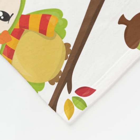 Waldtiere, Waldtiere, Falltiere Fleecedecke (Ecke)