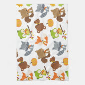 Waldtiere, Waldtiere, Falltiere Geschirrtuch (Vertikal)